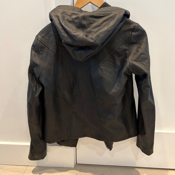 Helmut Lang Leather Jacket Hooded - Picture 2 of 2
